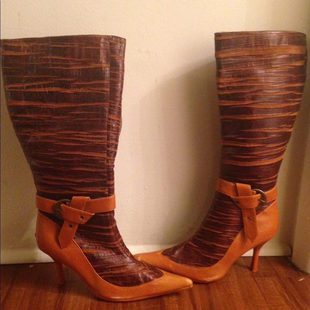 Exotic color sexy Knee boots